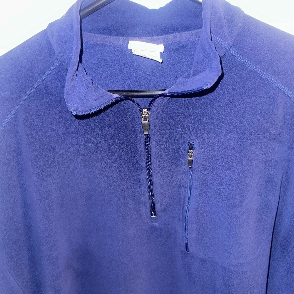 L.L. Bean Men's Navy Zip-Up Sweater